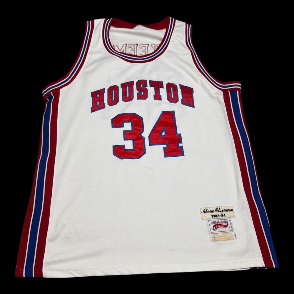 Vintage Sportswear All American Collection 83/84 Akeem Olajuwon Jersey Mens 54